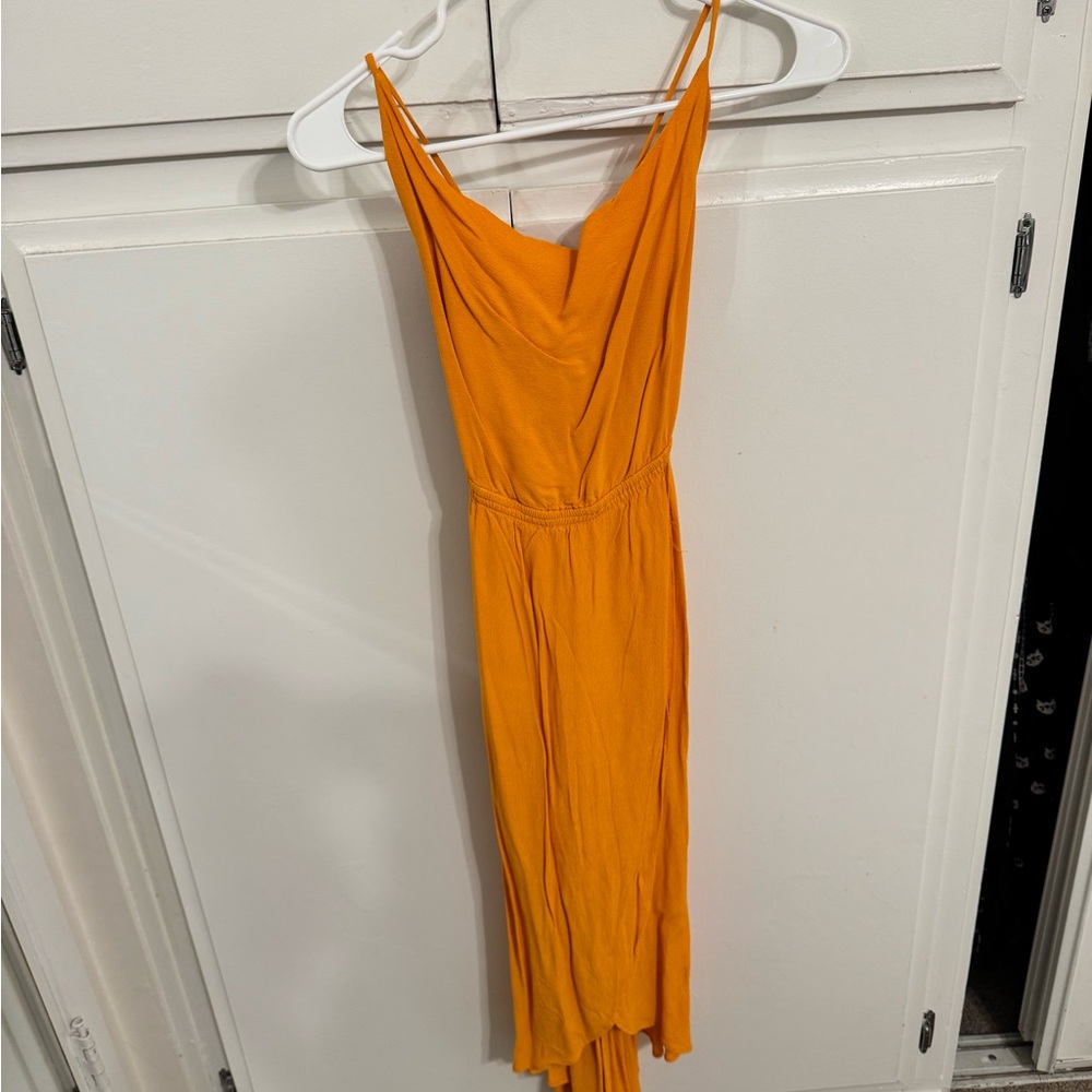 Elegant Orange Women's Dress